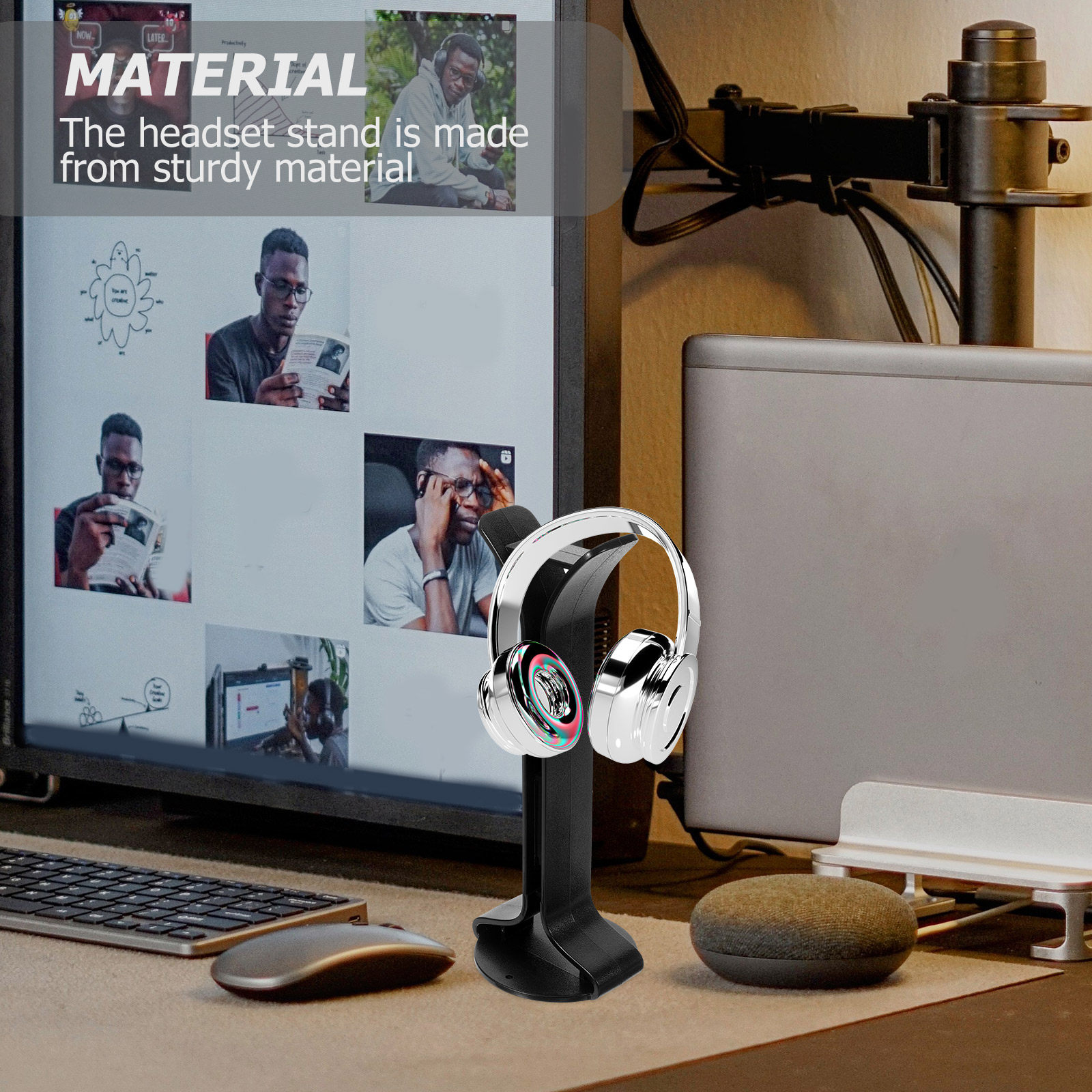 Sturdy Headphone Stand Headset - Headphone Stand Desk avaliação e preço