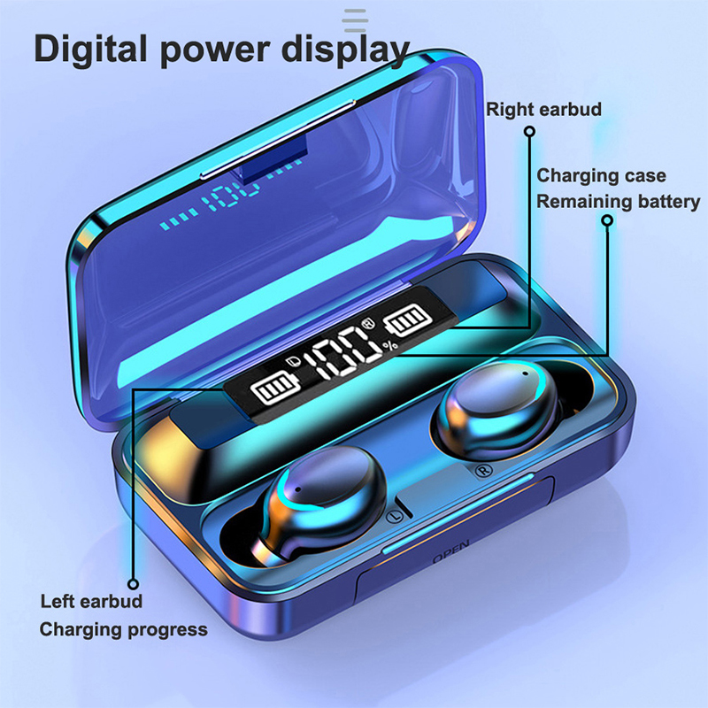2026 F9 Wireless Earphones LED - Wireless Earbuds Tws avaliação e preço