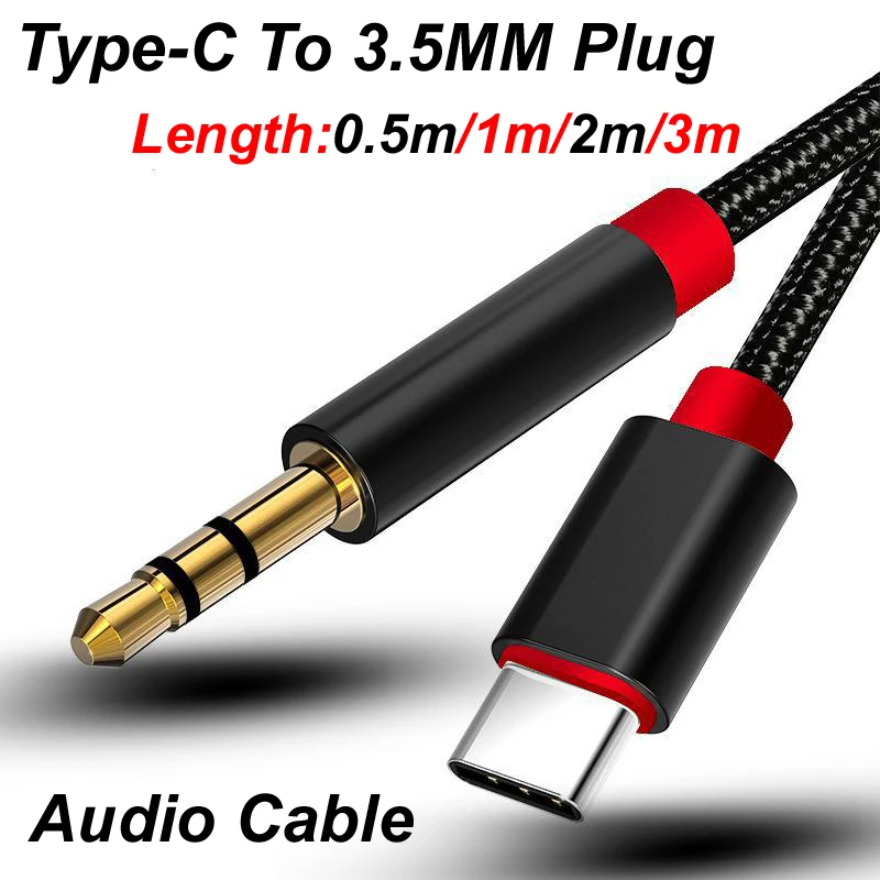 0.5m/1m/2m/3m Type-C USB-C To  - Audiophile Headphone Wired avaliação e preço