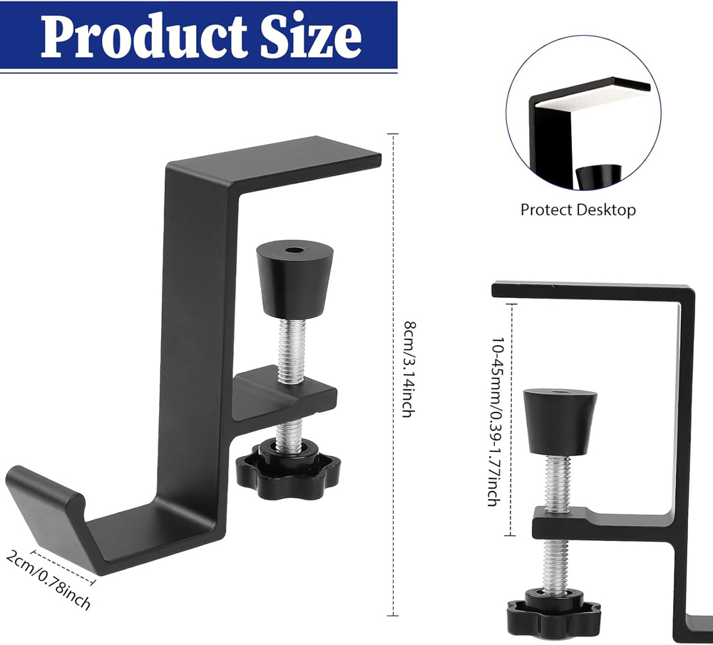 Aluminum Alloy Headphone Hook  - Headphone Stand Desk avaliação e preço