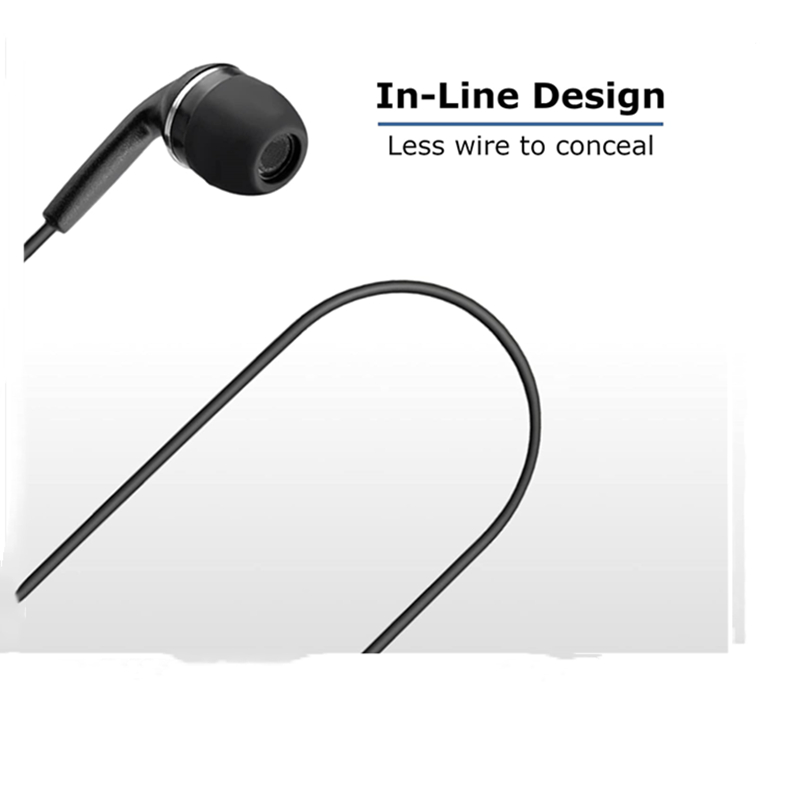 Rubber Earpiece and Mic Headse - Wired Earphone Mic avaliação e preço