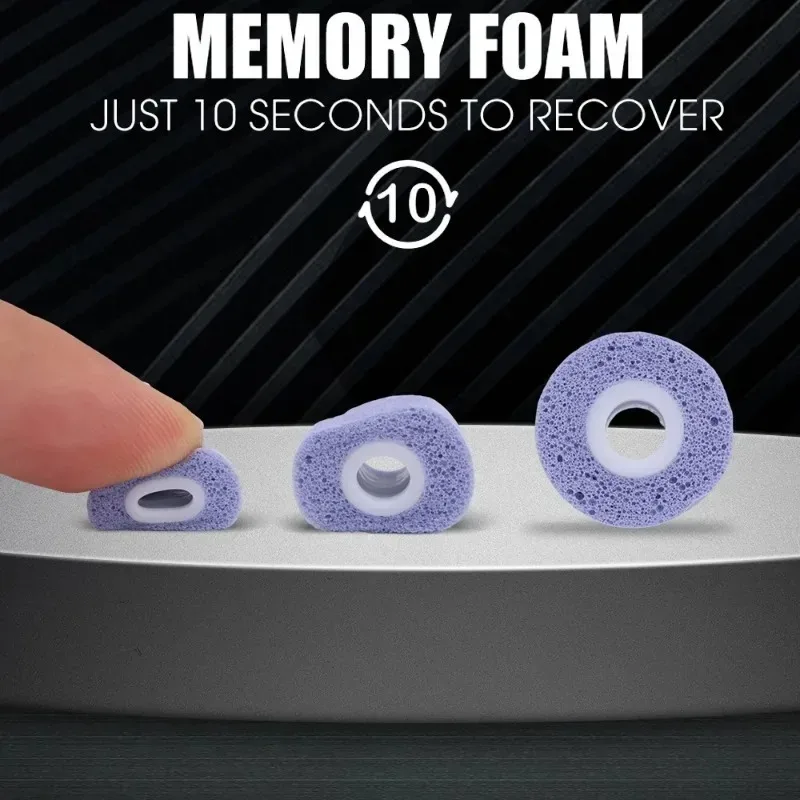 1-3Pairs Memory Foam Eartips f - Earphone Foam Tip avaliação e preço