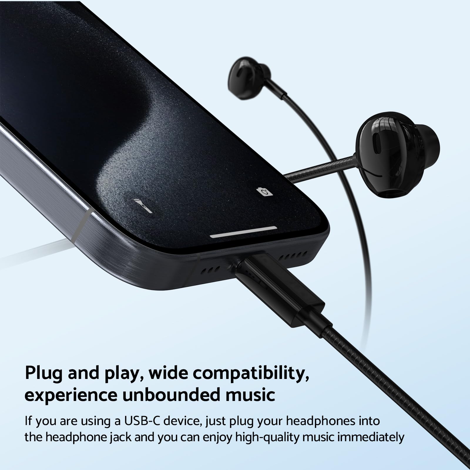 Type C 3.5mm HIFI Stereo Wired - Audiophile Headphone Wired avaliação e preço