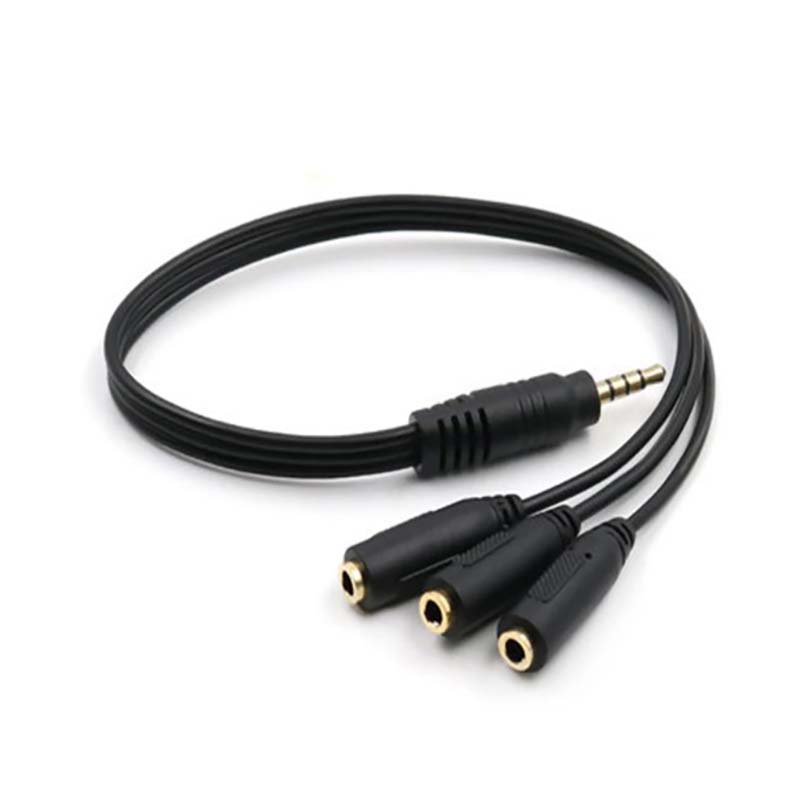 【C】3.5mm 3-Way Port Aux Audio  - Earphone Splitter Jack avaliação e preço
