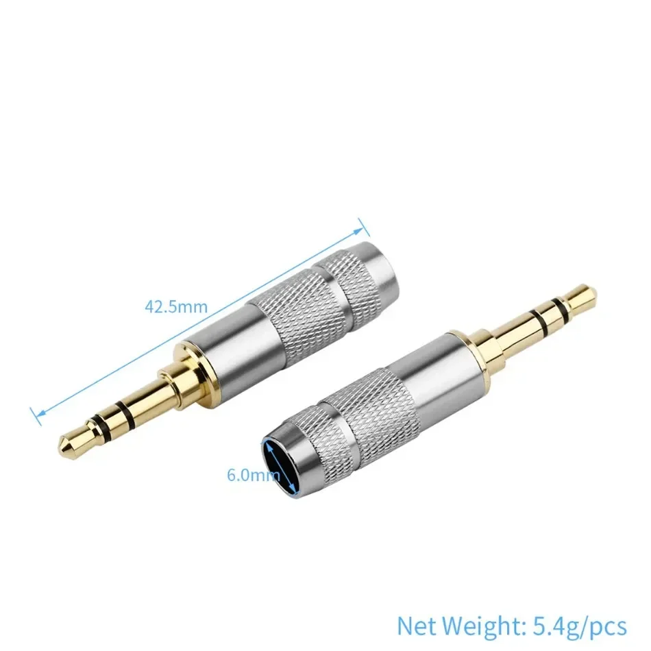 DIY 3.5mm Jacks Audio Plug 3 4 - Cable Extension 3.5 avaliação e preço