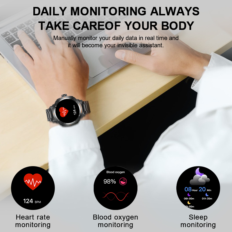 New Men's 2 In 1 Headset Smart - Earbuds Charging Case avaliação e preço