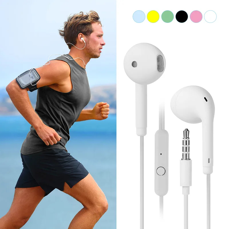 1/2/3/4Pcs Universal 3.5mm Ste - Wired Earphone Mic avaliação e preço