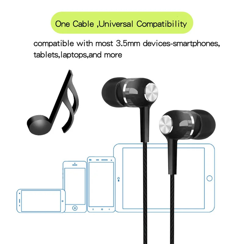 1/2/3/4Pcs 3.5mm Wired Earphon - Wired Earphone Mic avaliação e preço