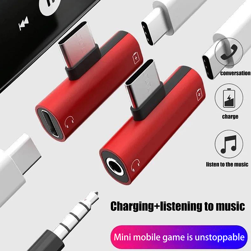 USB Type-C To 3.5 Mm Headphone - Earphone Splitter Jack avaliação e preço