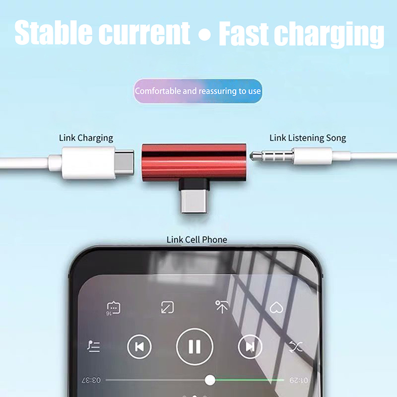 USB Type-C To 3.5 Mm Headphone - Earphone Splitter Jack avaliação e preço