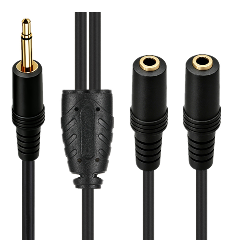 3.5mm TS Mono Male To Dual 3.5 - Earphone Splitter Jack avaliação e preço