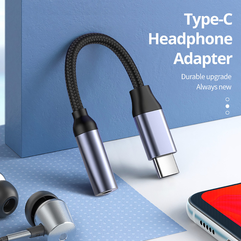 USB Type C To 3.5mm Audio Adap - Audiophile Headphone Wired avaliação e preço