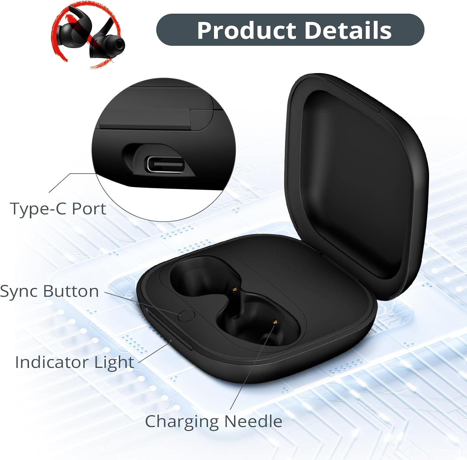 700mAh Battery Earphone Chargi - Earbuds Charging Case avaliação e preço
