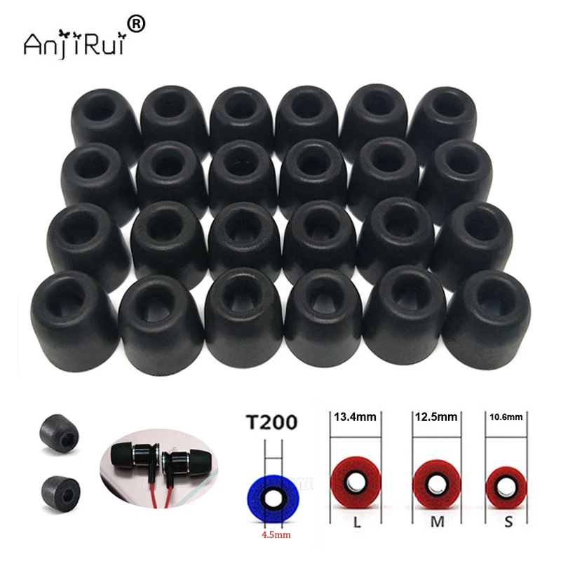 12Pair ANJIRUI Memory Foam Ear - Earphone Foam Tip avaliação e preço