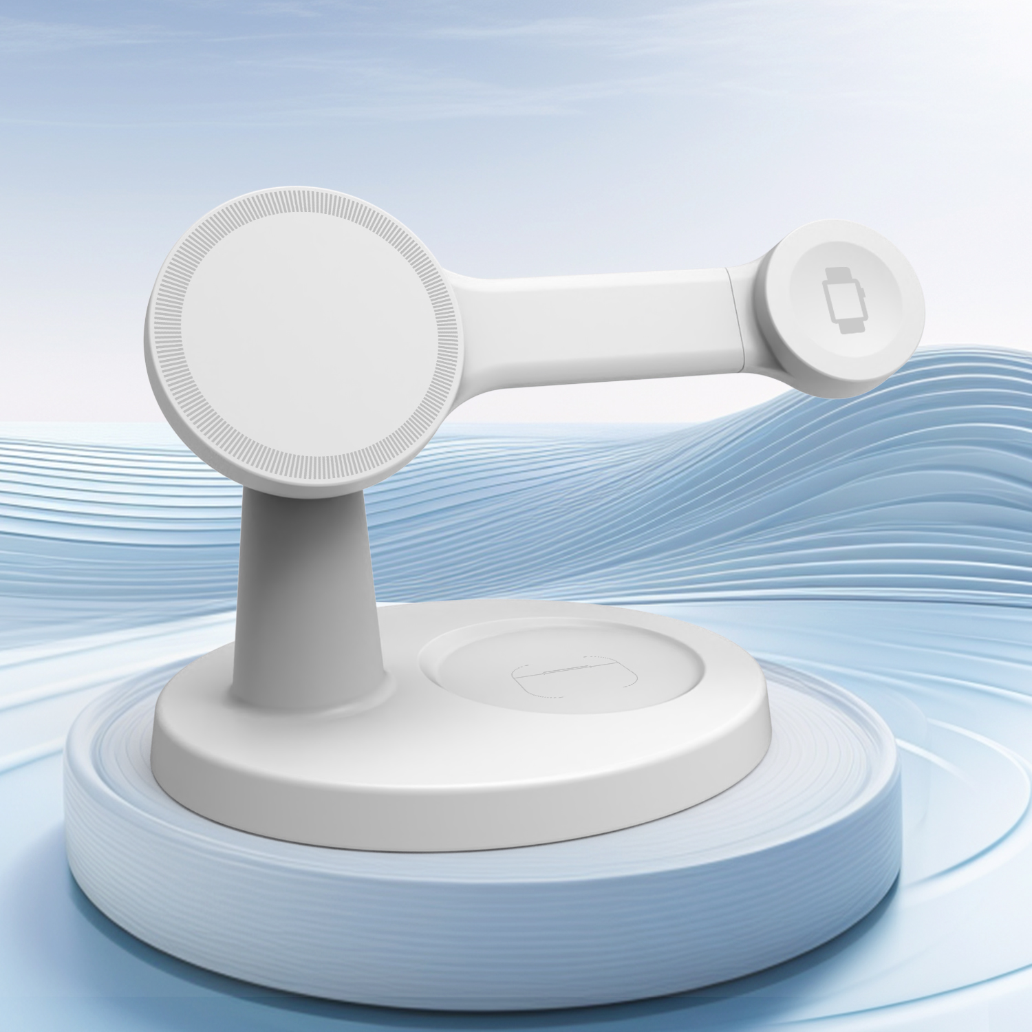 New 3-in-1 magnetic wireless c - Headphone Stand Desk avaliação e preço