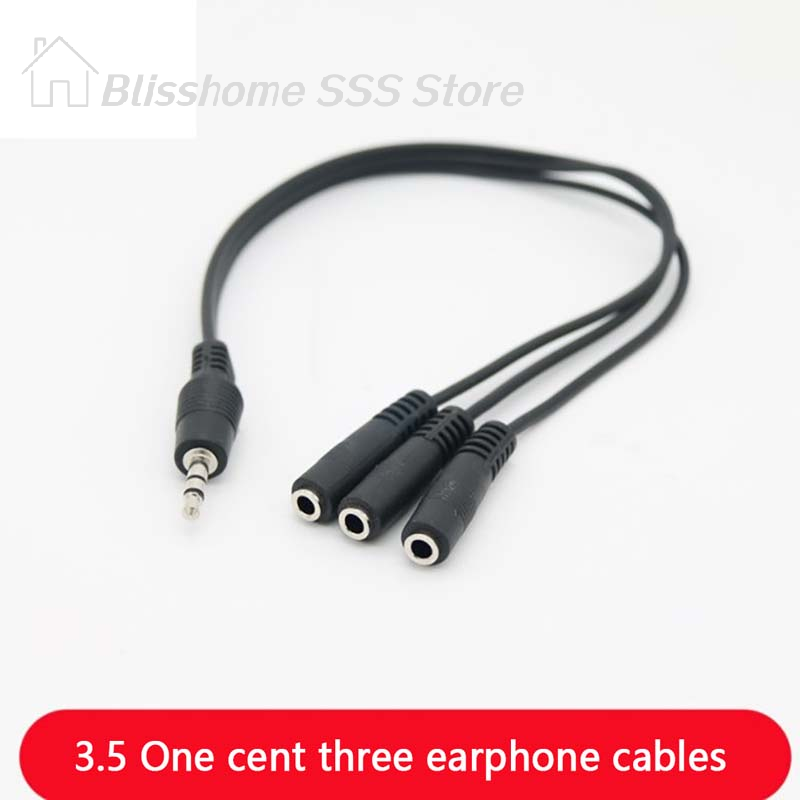 【S】3.5mm 3 Way Port Aux Multi  - Earphone Splitter Jack avaliação e preço
