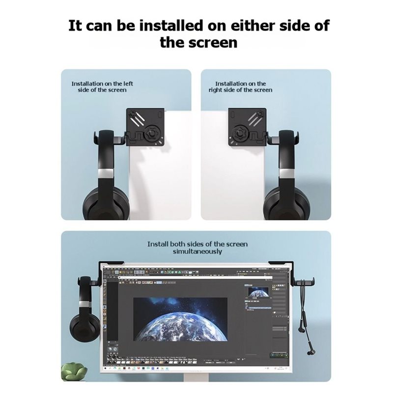 【HOT A69Z!】Clamp-On Headset Ho - Headphone Stand Desk avaliação e preço