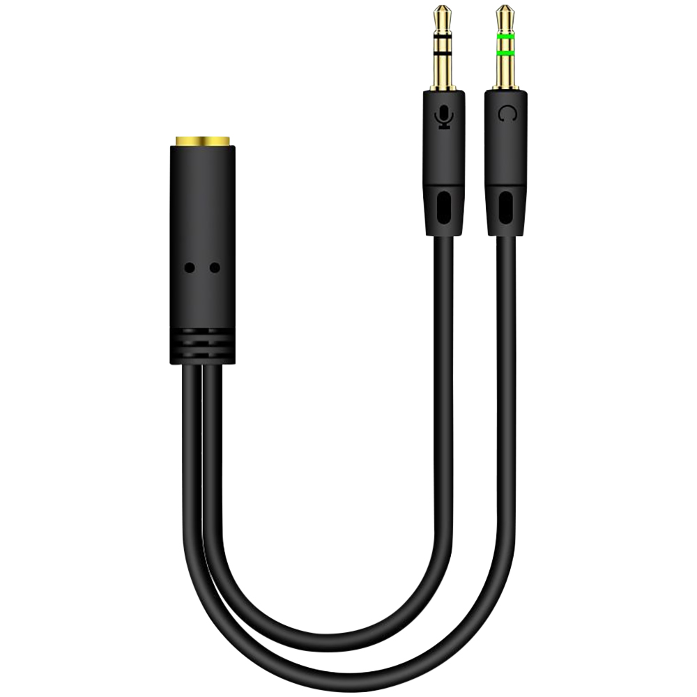 3.5mm Jack 2 Male To 1 Female  - Earphone Splitter Jack avaliação e preço