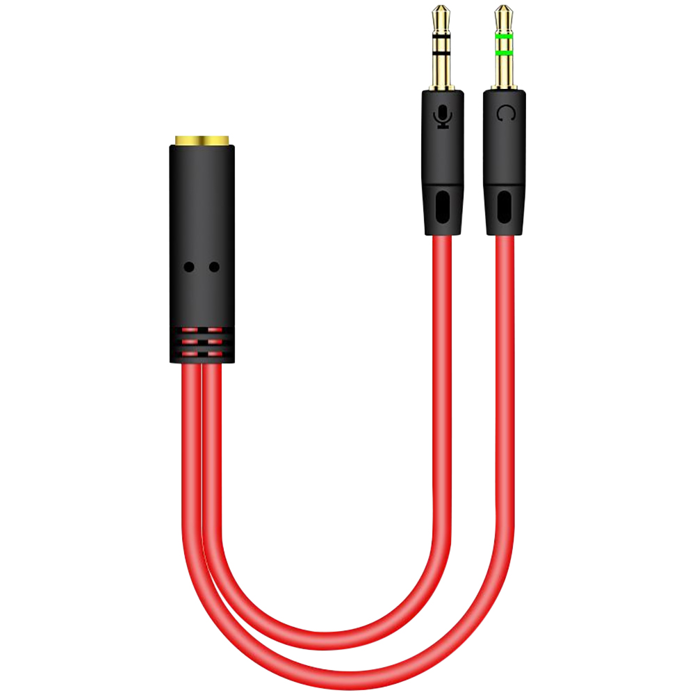 3.5mm Jack 2 Male To 1 Female  - Earphone Splitter Jack avaliação e preço