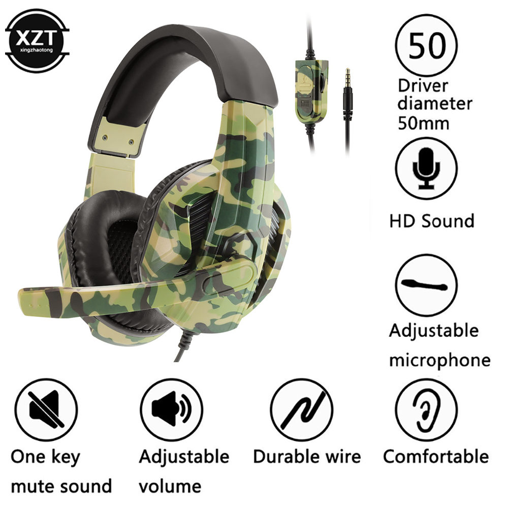 Camouflage Gaming Headset 3.5m - Gaming Headset Rgb avaliação e preço