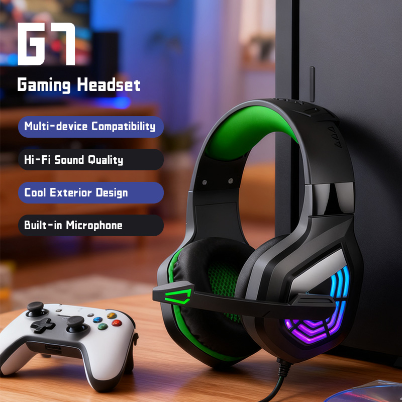 G7 Gaming Headset With Noise-c - Gaming Headset Rgb avaliação e preço