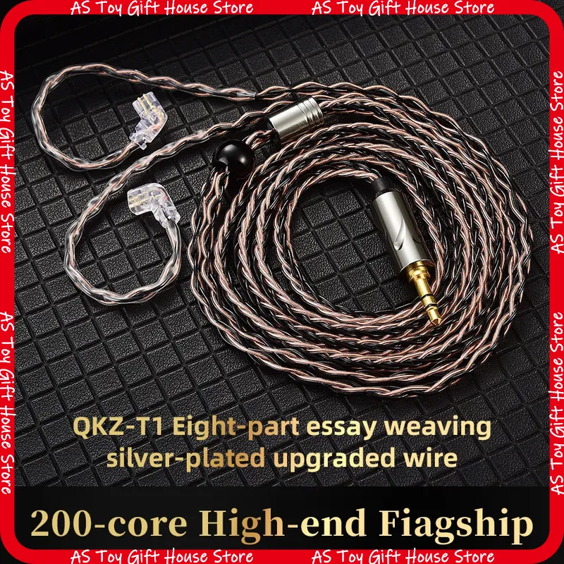 Qkz Headphone Upgrade Cable T1 - Audiophile Headphone Wired avaliação e preço