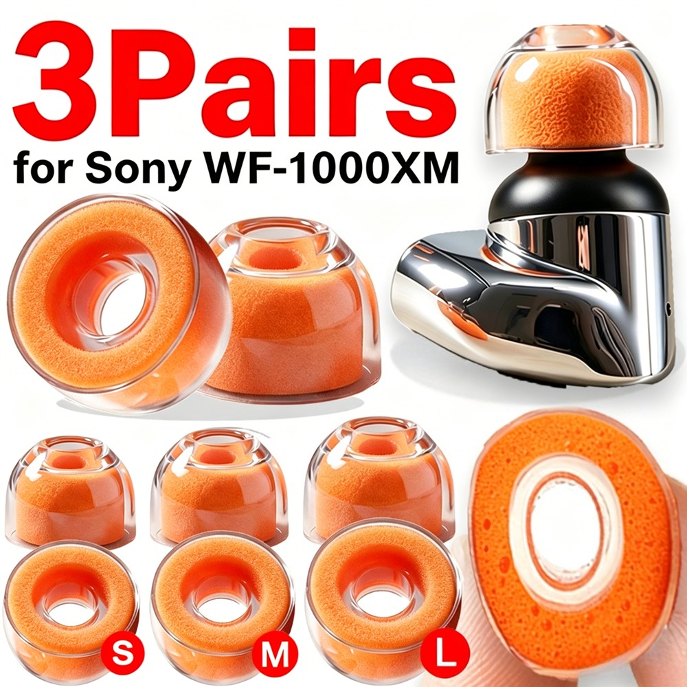 1-3Pairs for Sony WF-1000XM6/5 - Earphone Foam Tip avaliação e preço