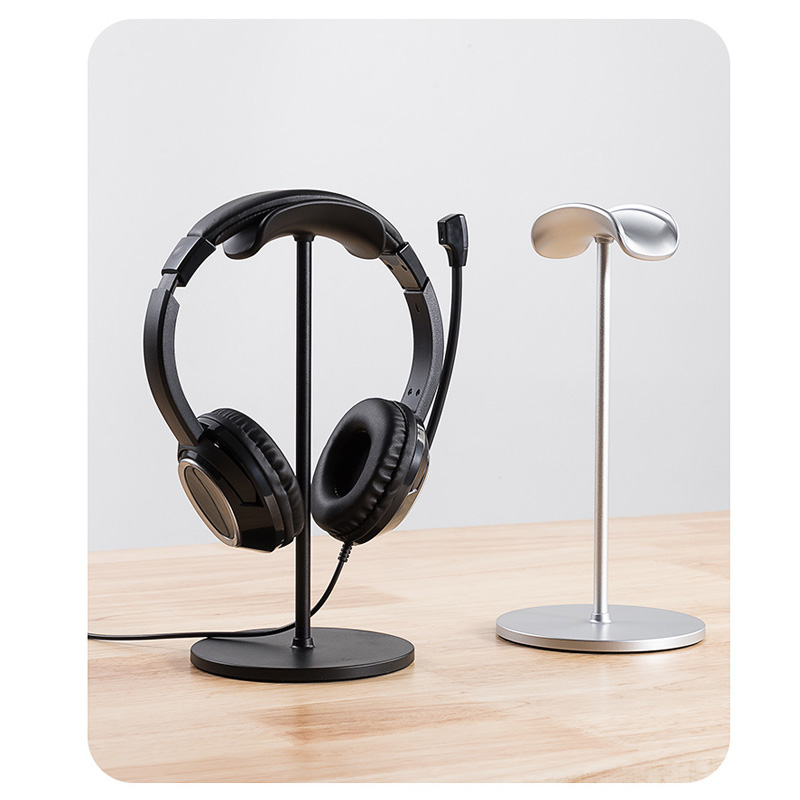 Metal Head-Mounted Headphone S - Headphone Stand Desk avaliação e preço