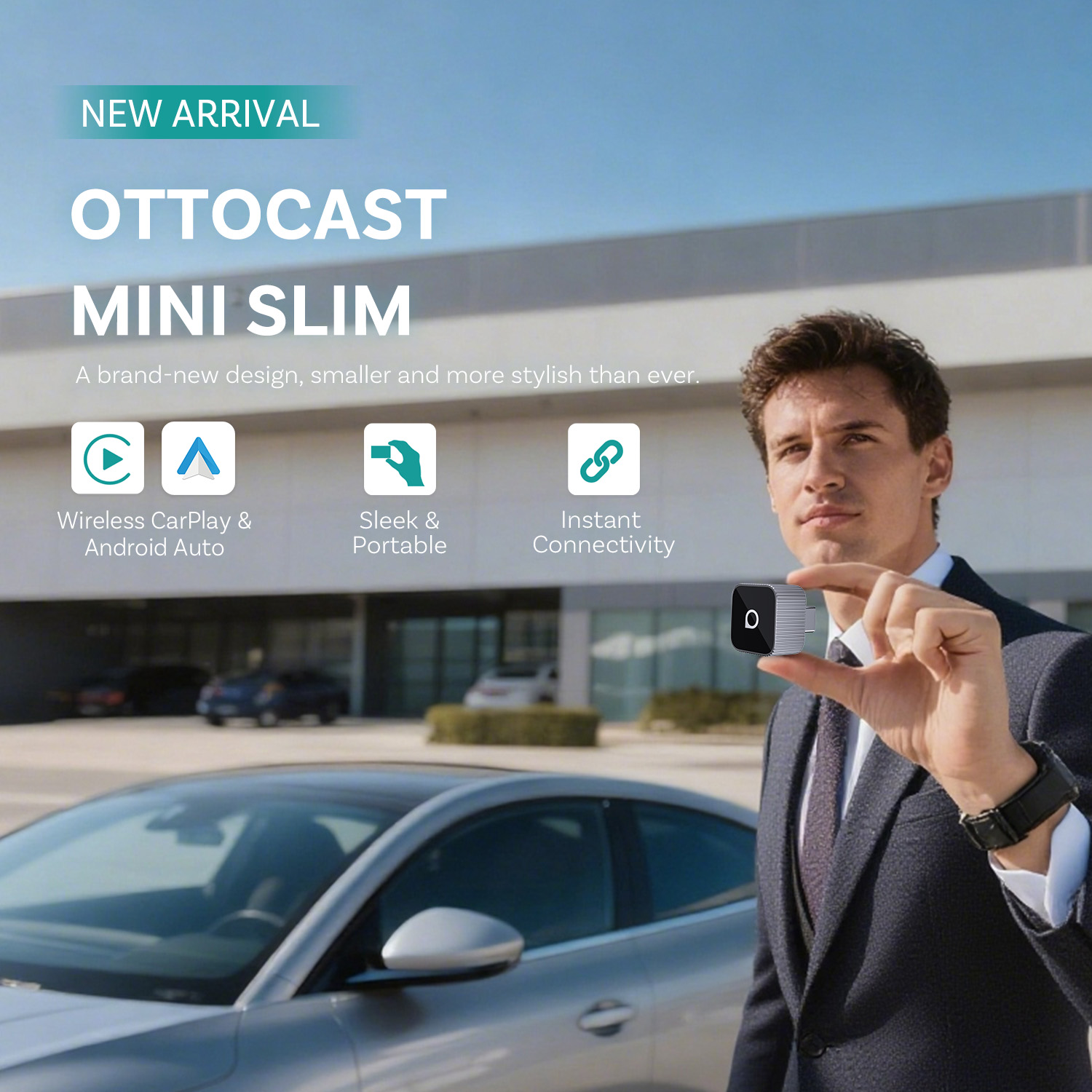 Ottocast Mini Slim Wireless Ca - Bluetooth Adapter Receiver avaliação e preço